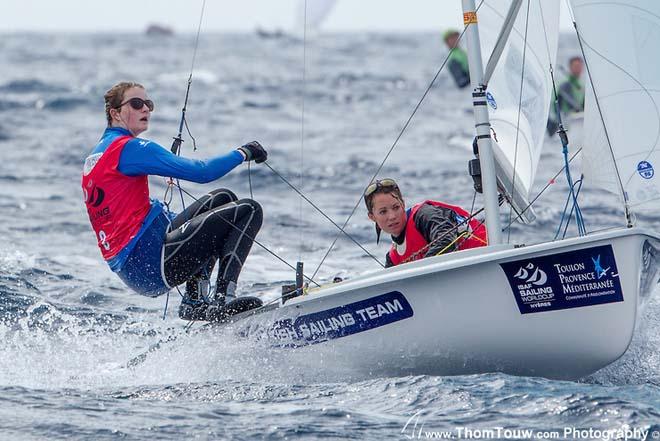 GBR, 470 Women - 2014 ISAF Sailing World Cup Hyeres © Thom Touw http://www.thomtouw.com
